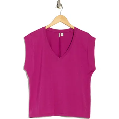 Nordstrom V-neck Pima Cotton T-shirt In Pink