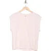 Nordstrom V-neck Pima Cotton T-shirt In Pink Frosty