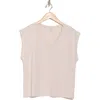 Nordstrom V-neck Pima Cotton T-shirt In Pink Hush