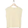 Nordstrom V-neck Pima Cotton T-shirt In Yellow Pale