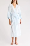 Nordstrom Vacation Linen Blend Robe In Blue