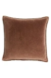 Nordstrom Velveteen Accent Pillow In Brown