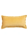 Nordstrom Velveteen Accent Pillow In Yellow Gold