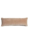 Nordstrom Velveteen Bolster Pillow In Neutral