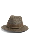 Nordstrom Vented Panama Hat In Green Dark Combo