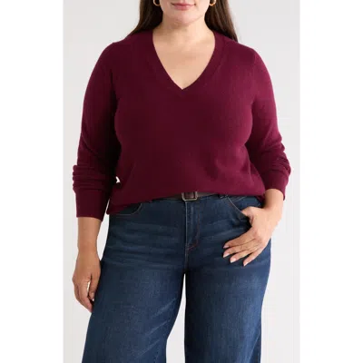 Nordstrom V-neck Cashmere Sweater In Animal Print