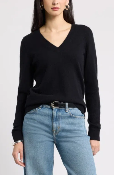 Nordstrom V-neck Cashmere Sweater In Pink