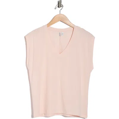 Nordstrom V-neck Pima Cotton T-shirt In Neutral