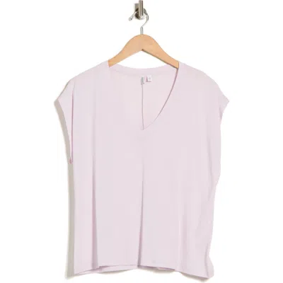Nordstrom V-neck Pima Cotton T-shirt In Purple