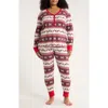 Nordstrom Waffle Stitch Thermal Henley Pajamas In Multi