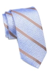 Nordstrom Walsh Stripe Silk Tie In Blue