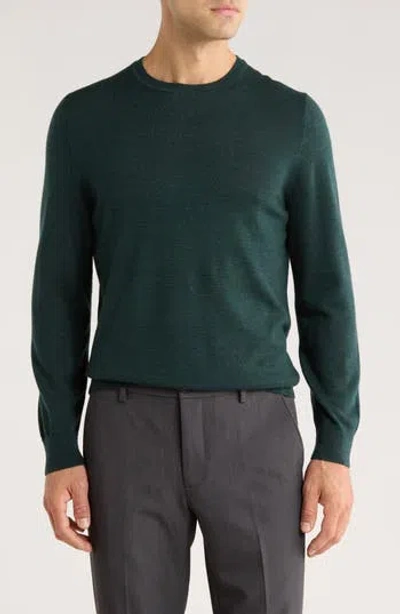 Nordstrom Washable Merino Wool Crewneck Sweater In Green