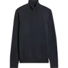 Nordstrom Washable Merino Wool Quarter Zip Sweater In Blue