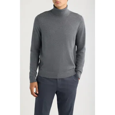 Nordstrom Washable Merino Wool Turtleneck In Gray
