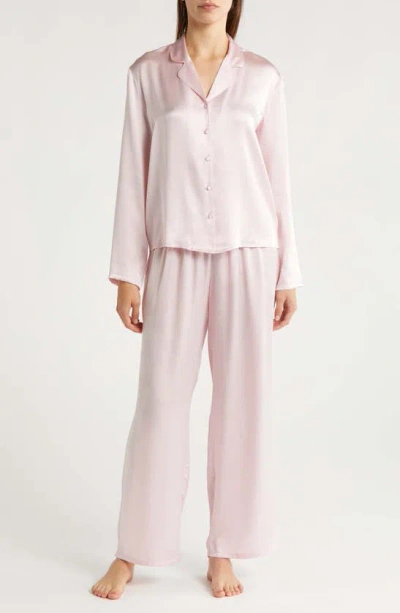 Nordstrom Washable Silk Pajamas In Pink Cake
