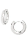 Nordstrom Waterproof Chubby Hoop Earrings In Metallic