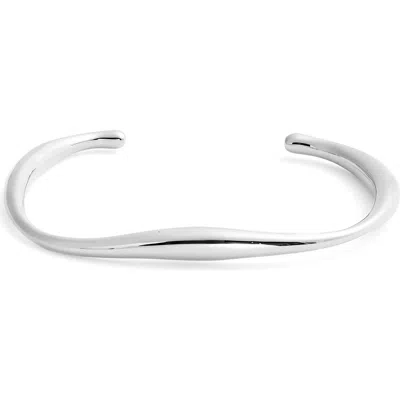 Nordstrom Wavy Cuff Bracelet In Silver