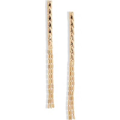 Nordstrom Wheat Chain Fringe Drop Earrings In Gold