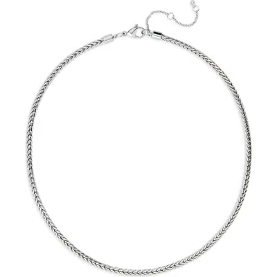 Nordstrom Wheat Chain Necklace In Silver