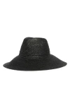 Nordstrom Wide Brim Straw Sun Hat In Black