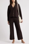 Nordstrom Wide Leg Sweater Pant In Brown Ganache