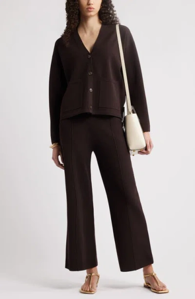 Nordstrom Wide Leg Sweater Pant In Brown Ganache
