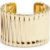 Nordstrom Wide Woven Cuff Bracelet In Gold