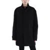 Nordstrom Womens Long Solid Wool Coat In Black