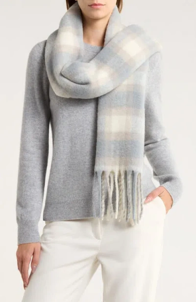 Nordstrom Wool & Alpaca Blend Fringe Scarf In Gray