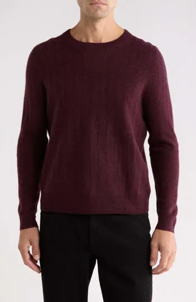Nordstrom Wool & Cashmere Cable Knit Sweater In Burgundy