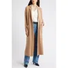 Nordstrom Wool & Cashmere Longline Cardigan In Brown
