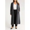 Nordstrom Wool & Cashmere Sweater Coat In Gray