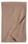 Nordstrom Wool & Cashmere Throw Blanket In Brown Walnut Heather