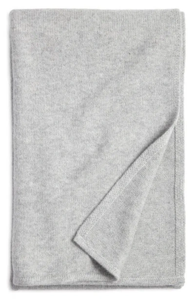 Nordstrom Wool & Cashmere Throw Blanket In Grey Dove Heather
