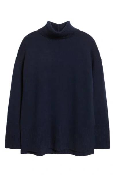 Nordstrom Wool & Cashmere Turtleneck Sweater In Blue