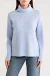 Nordstrom Wool & Cashmere Turtleneck Sweater In Blue