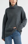 Nordstrom Wool & Cashmere Turtleneck Sweater In Gray