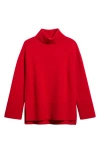 Nordstrom Wool & Cashmere Turtleneck Sweater In Red