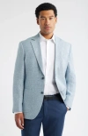 Nordstrom Wool & Linen Tweed Sport Coat In Blue