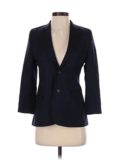 Pre-owned Nordstrom Wool Blazer Jacket In Blue