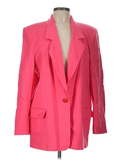 Pre-owned Nordstrom Wool Blazer Jacket In Pink