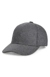 Nordstrom Wool Blend Adjustable Baseball Cap In Grey Stonehenge
