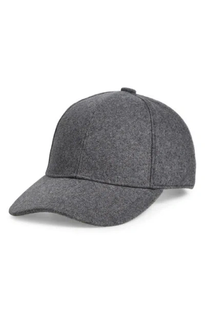 Nordstrom Wool Blend Adjustable Baseball Cap In Grey Stonehenge