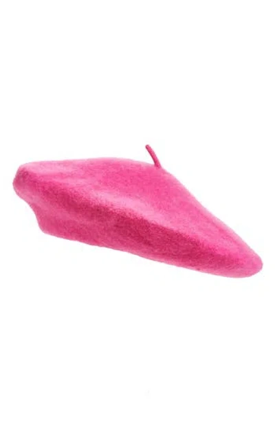 Nordstrom Wool Blend Beret In Pink