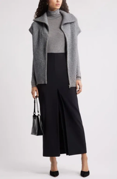 Nordstrom Wool Blend Maxi Pencil Skirt