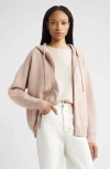 Nordstrom Wool Blend Zip Hoodie Cardigan