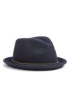 Nordstrom Wool Felt Pork Pie Hat In Navy Night