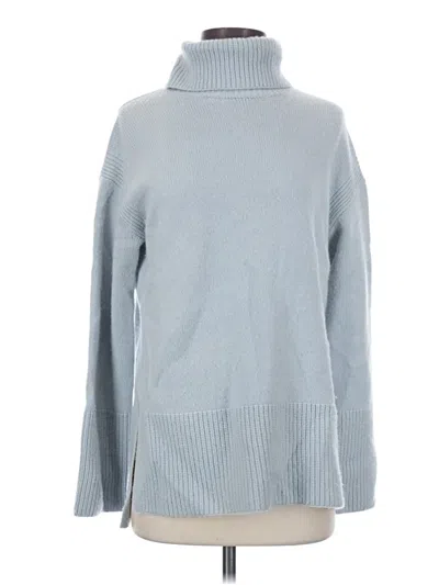 Pre-owned Nordstrom Wool Pullover Sweater In Blue