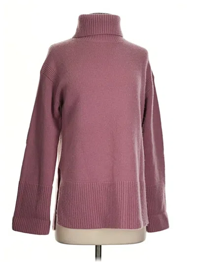 Pre-owned Nordstrom Wool Pullover Sweater In Burgundy
