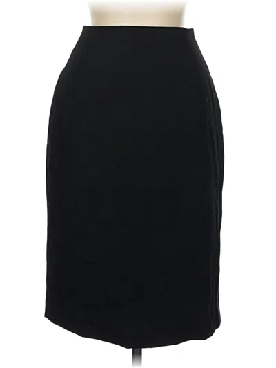 Pre-owned Nordstrom Wool Skirt In Black